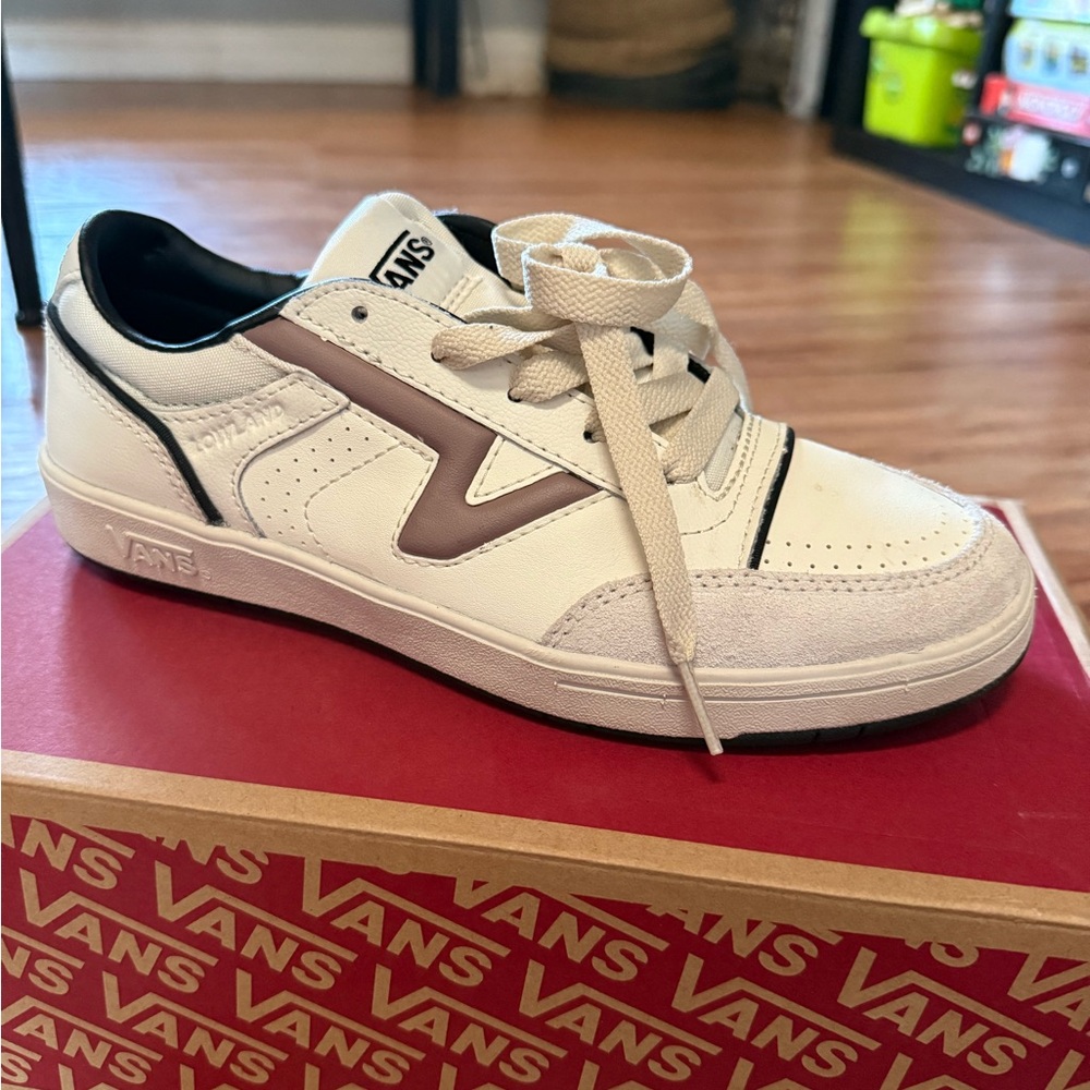 Vans White and Black Sneakers